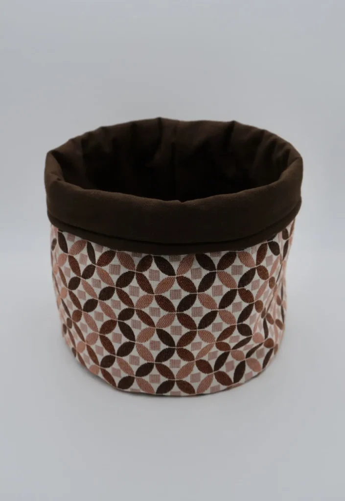 Panière Géo Jacquard coton