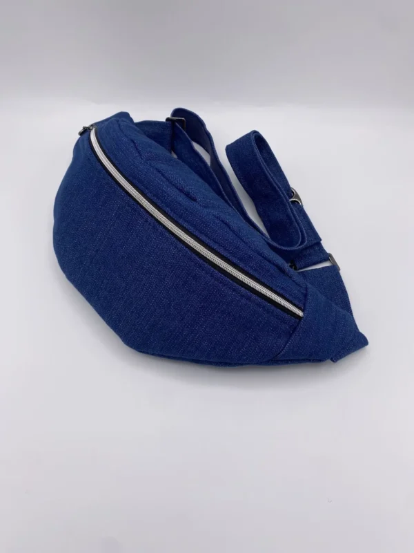 BANANE JEAN ARGENTE ZIPP SANS MOUSQUETON
