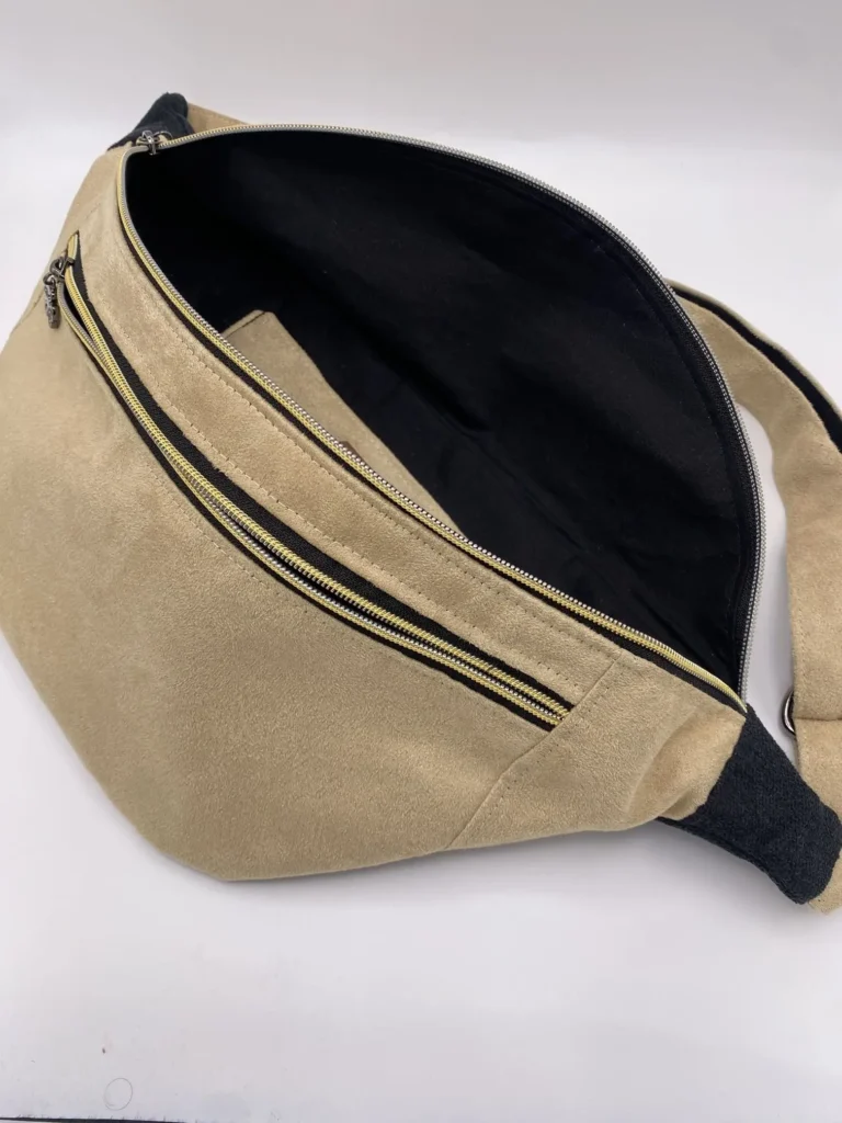 Sac Banane Suédine Beige XXL