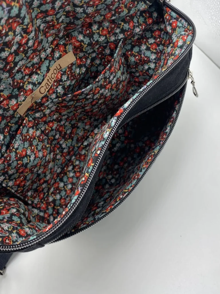 sac banane jean noir taille M