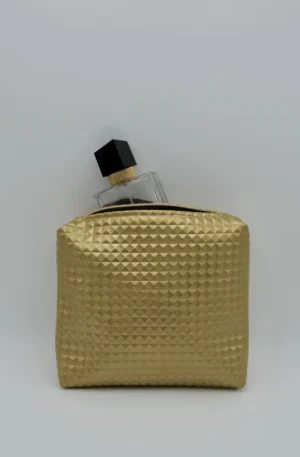 Pochette Simili Cuir Carrée Dorée – Image 6