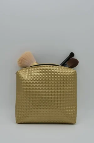 Pochette Simili Cuir Carrée Dorée – Image 7