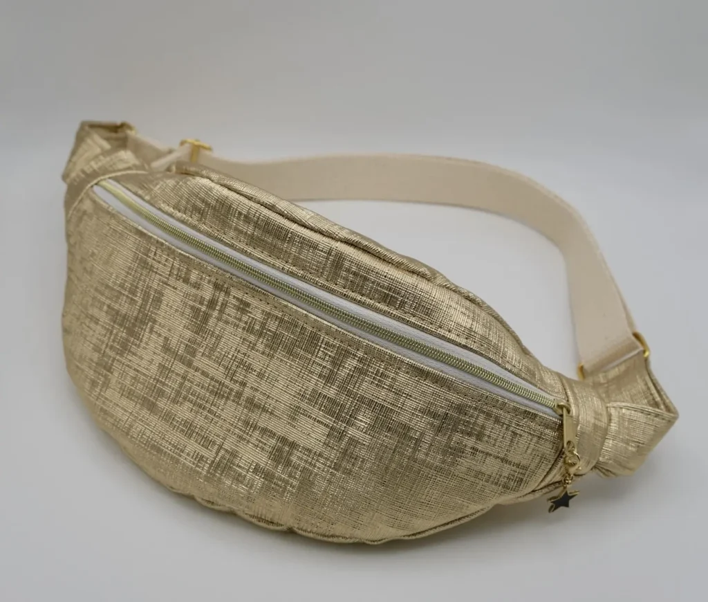 Sac Banane Simili Graphique doré