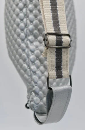 Sac Banane Simili Argent Capitons relief – Image 4