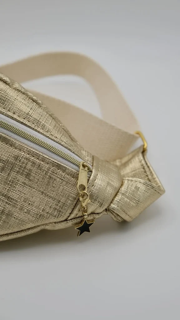 Sac Banane Simili Graphique doré