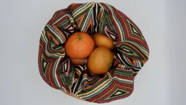 Panière Jacquard & Suédine feux d'artifice – Image 5
