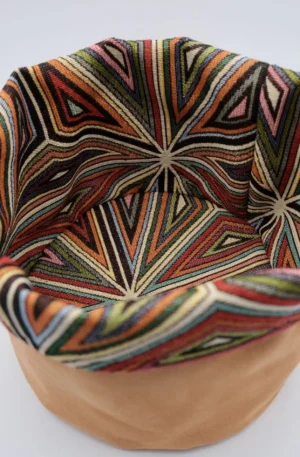 Panière Jacquard & Suédine feux d'artifice – Image 2