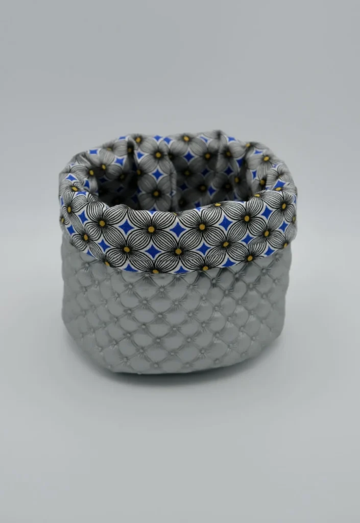 Panière Simili boules argent