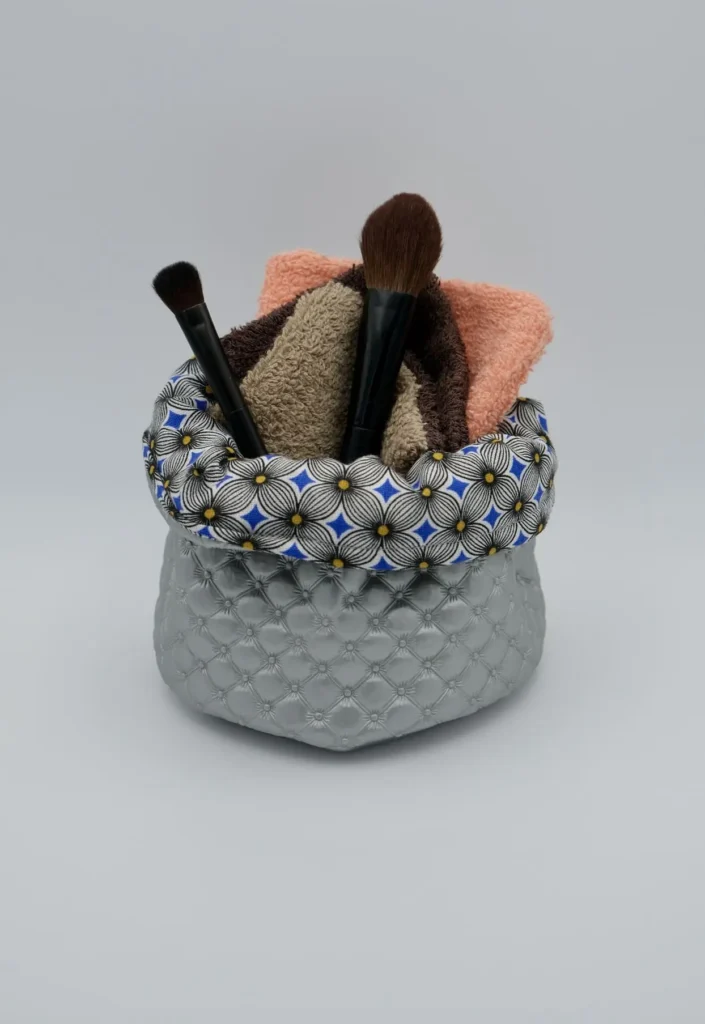 Panière Simili boules argent