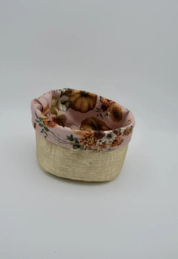 Panière Petit Modèle en Simili Cuir graphique doré doublure coton suisse