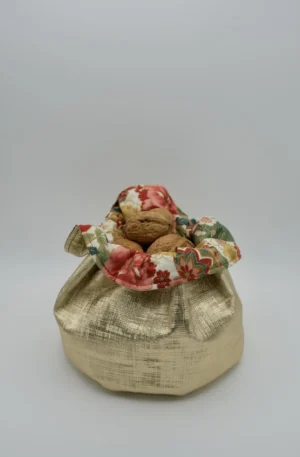 Panière Simili tissu japonais ton rosé – Image 5