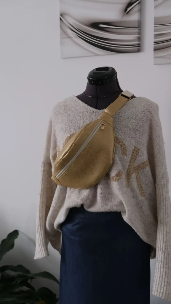 Sac Banane Simili Uni doré