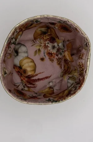 petit modèle panière simili doré doublée coton suisse rosé