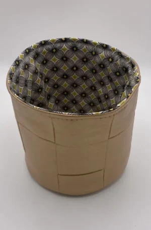 panière gd modèle carrée dorée doublure étoiles