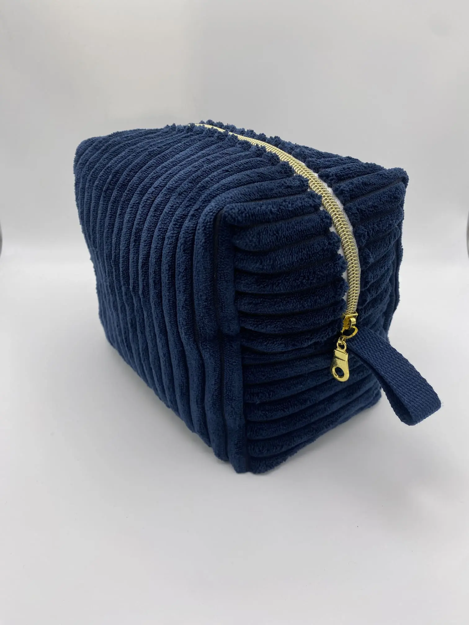 grande trousse bleue velours