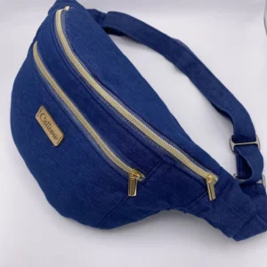 Sac Banane réglable en Jean Bleu Taille Moyenne