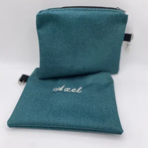 pochette rangement verte