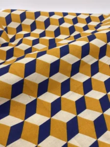 COTON CUBES BLEU JAUNE