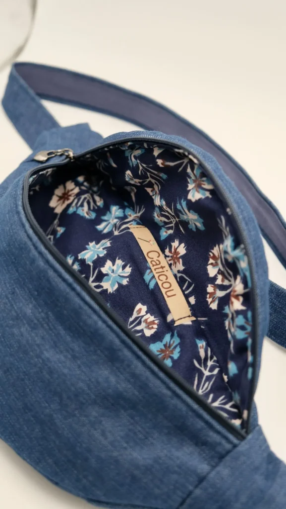 BANANE JEAN ZIPP BLEU