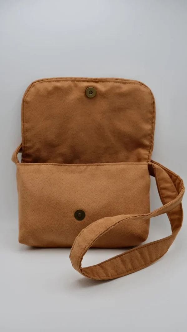 Sac Rabat petit modèle en tissu japonais ton rouge, pièce Unique – Image 4