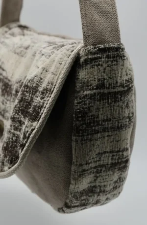 Sac à rabat marron beige – Image 3