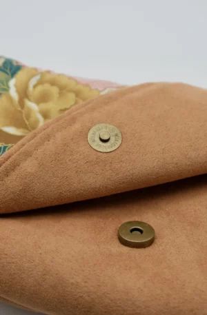 Sac Rabat petit modèle en tissu japonais ton rosé, pièce Unique – Image 6