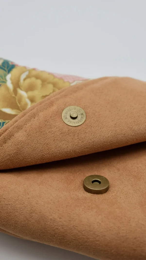 Sac Rabat petit modèle en tissu japonais ton rosé, pièce Unique – Image 6