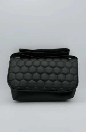 LOSANGES NOIR RELIEF SIMILI