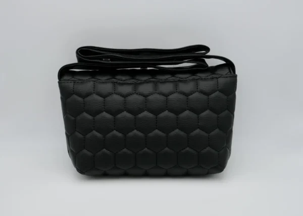Sac Rabat petit modèle en simili cuir noir relief – Image 2