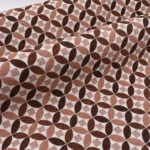 JACQUARD MARRON GEOMETRIQUE