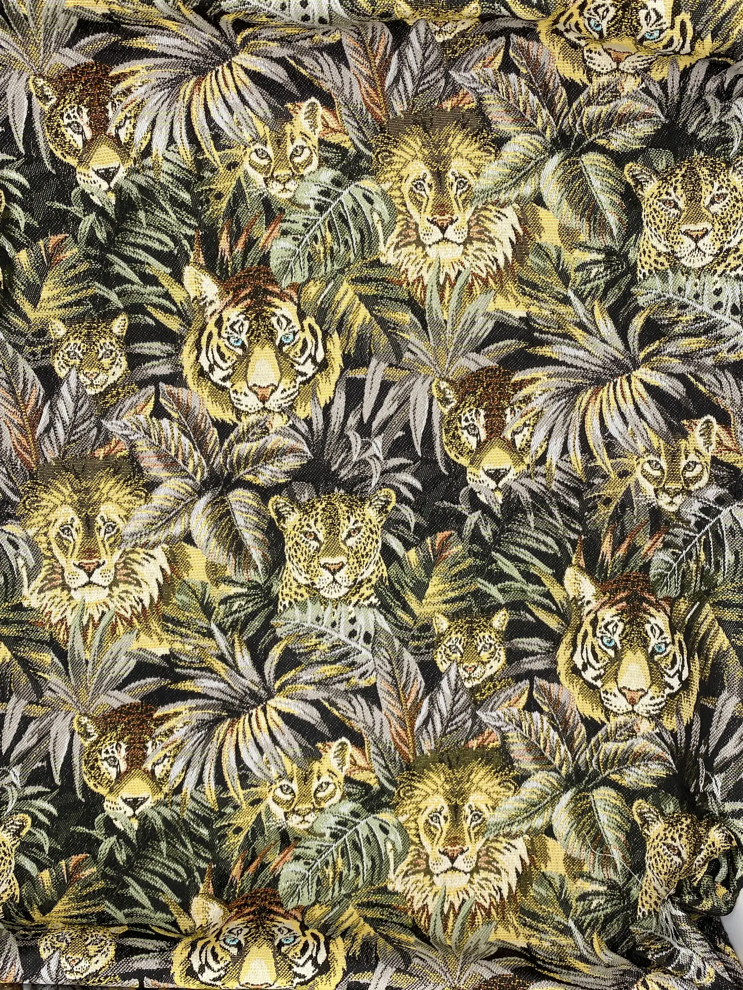 Jacquard lyonnais animaux jungle