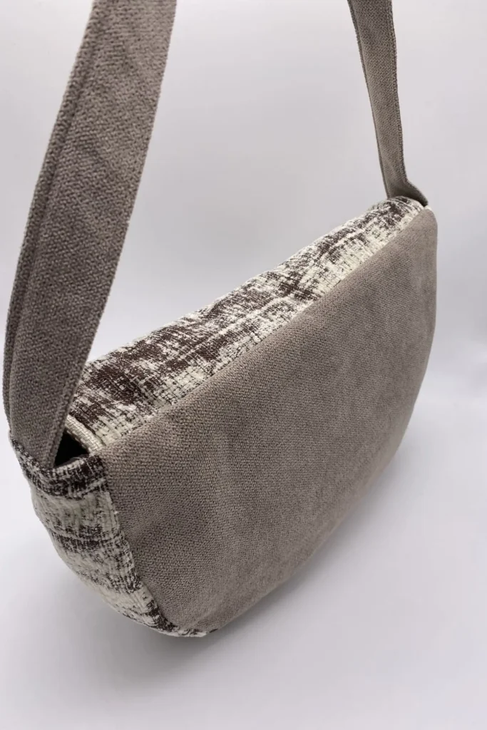 Sac à rabat marron beige