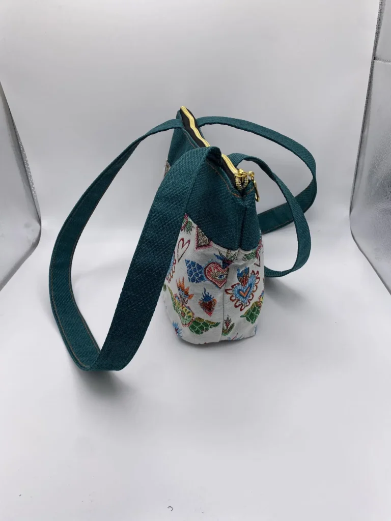 Sac Zippé Jacquard Français petit modèle