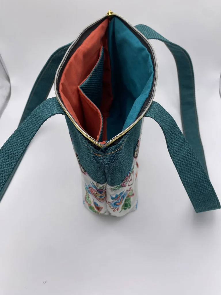 Sac Zippé Jacquard Français petit modèle