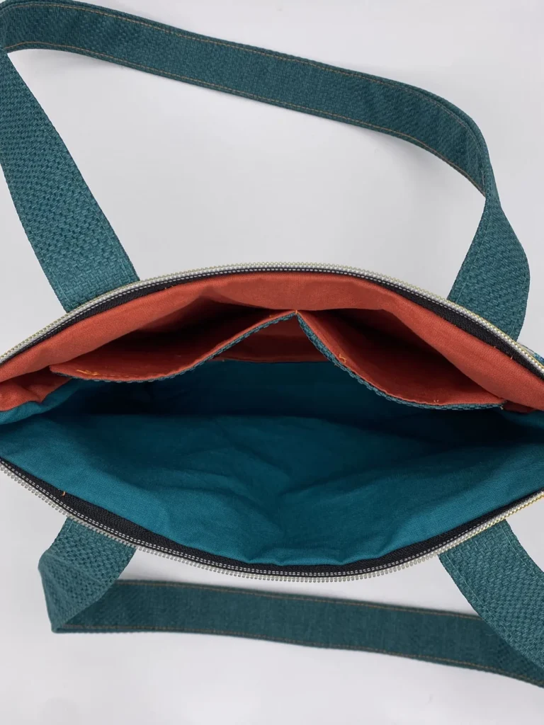 Sac Zippé Jacquard Français petit modèle
