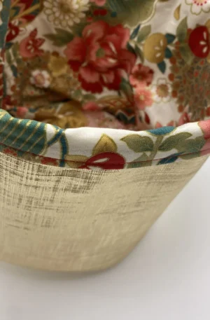 PANIERE SIMILI DOUBLE TISSU JAPON DORé