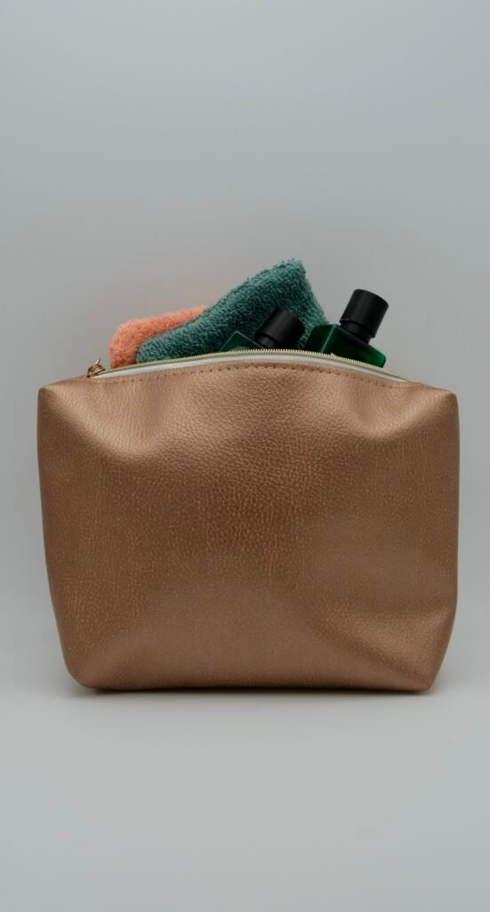 Pochette Simili cuivrée dorée