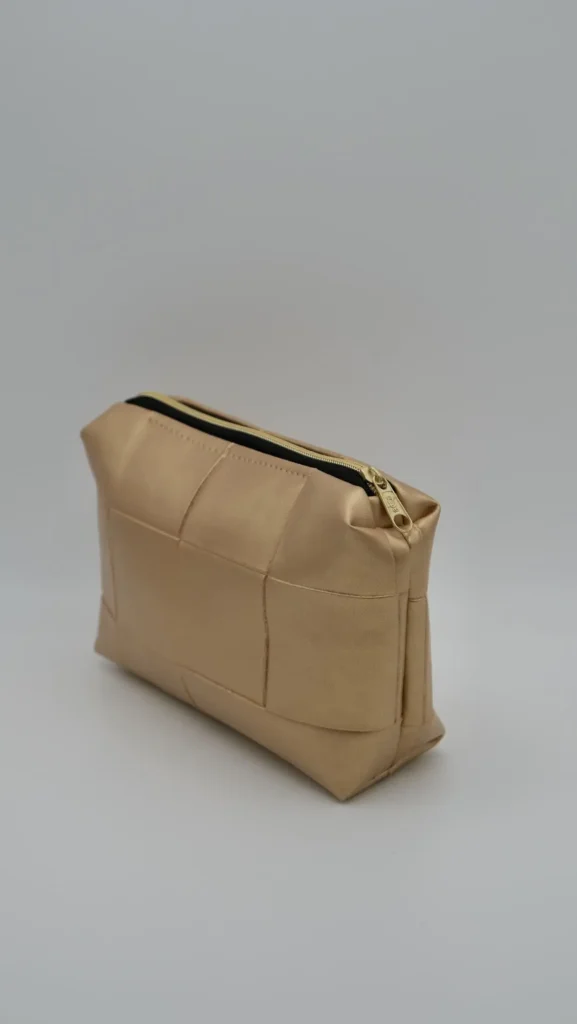 Pochette Simili Cuir Carrée dorée petit modèle