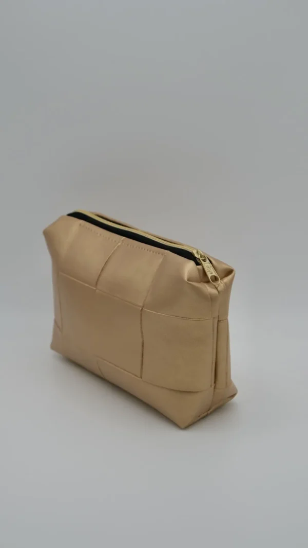 Pochette Simili Cuir Carrée dorée petit modèle