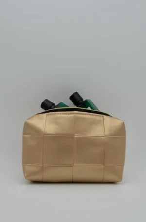 Pochette Simili Cuir Carrée dorée petit modèle – Image 5