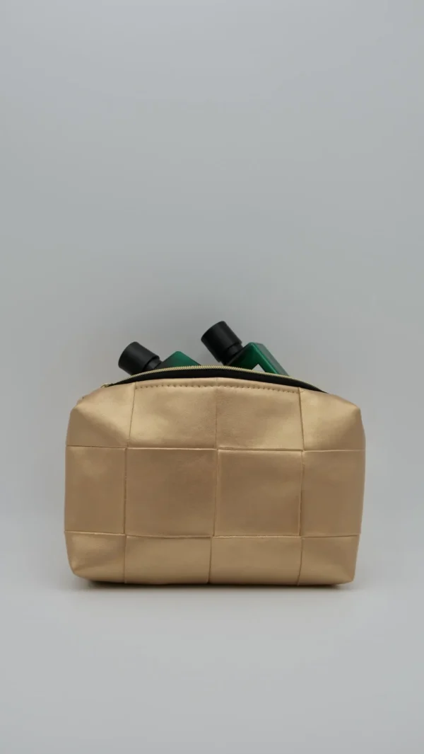 Pochette Simili Cuir Carrée dorée petit modèle