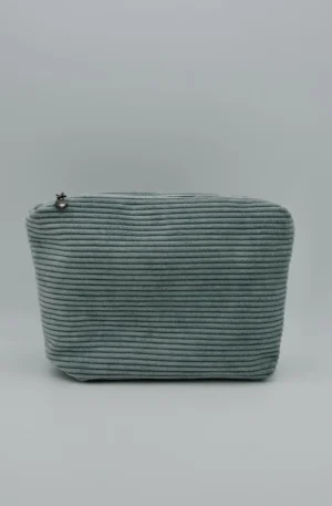 Pochette velours vert d eau
