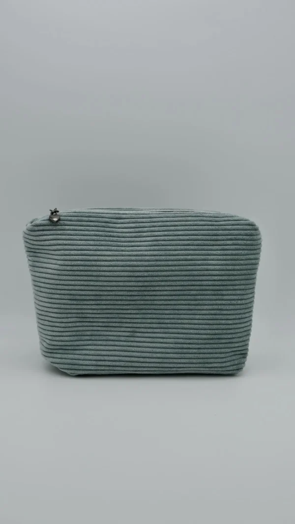 Pochette velours vert d eau