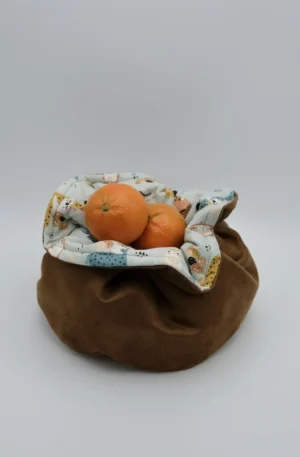 Panière Effet suédine doublure coton enfantin – Image 4
