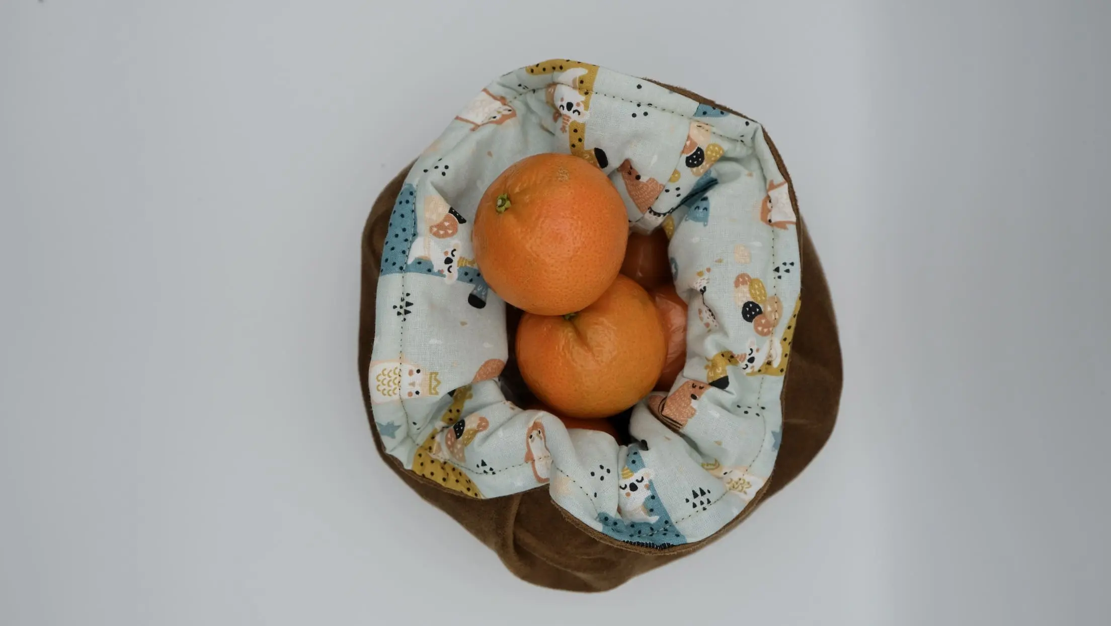 Panière Effet suédine doublure coton enfantin – Image 5