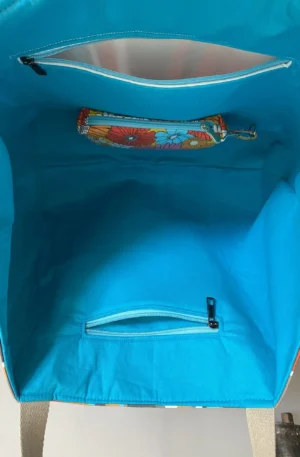 Sac Dralon Modèle Sunny rayures orangé – Image 5