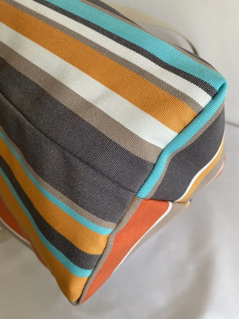 Sac Dralon Modèle Sunny 2 poches ton orangé bleu