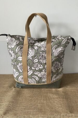 Sac Modèle Ibiza Zippé Vert amande – Image 3