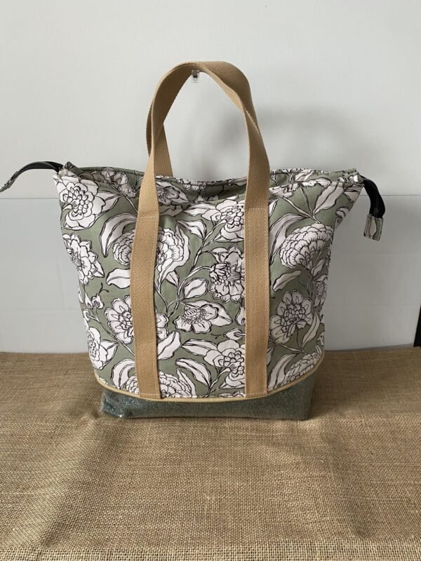 Sac Modèle Ibiza Zippé Vert amande – Image 3