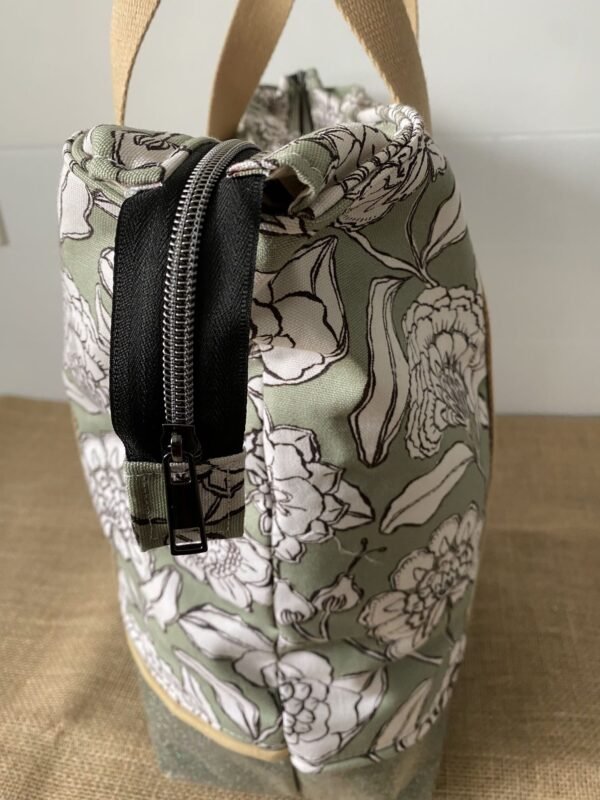 Sac Modèle Ibiza Zippé Vert amande – Image 4